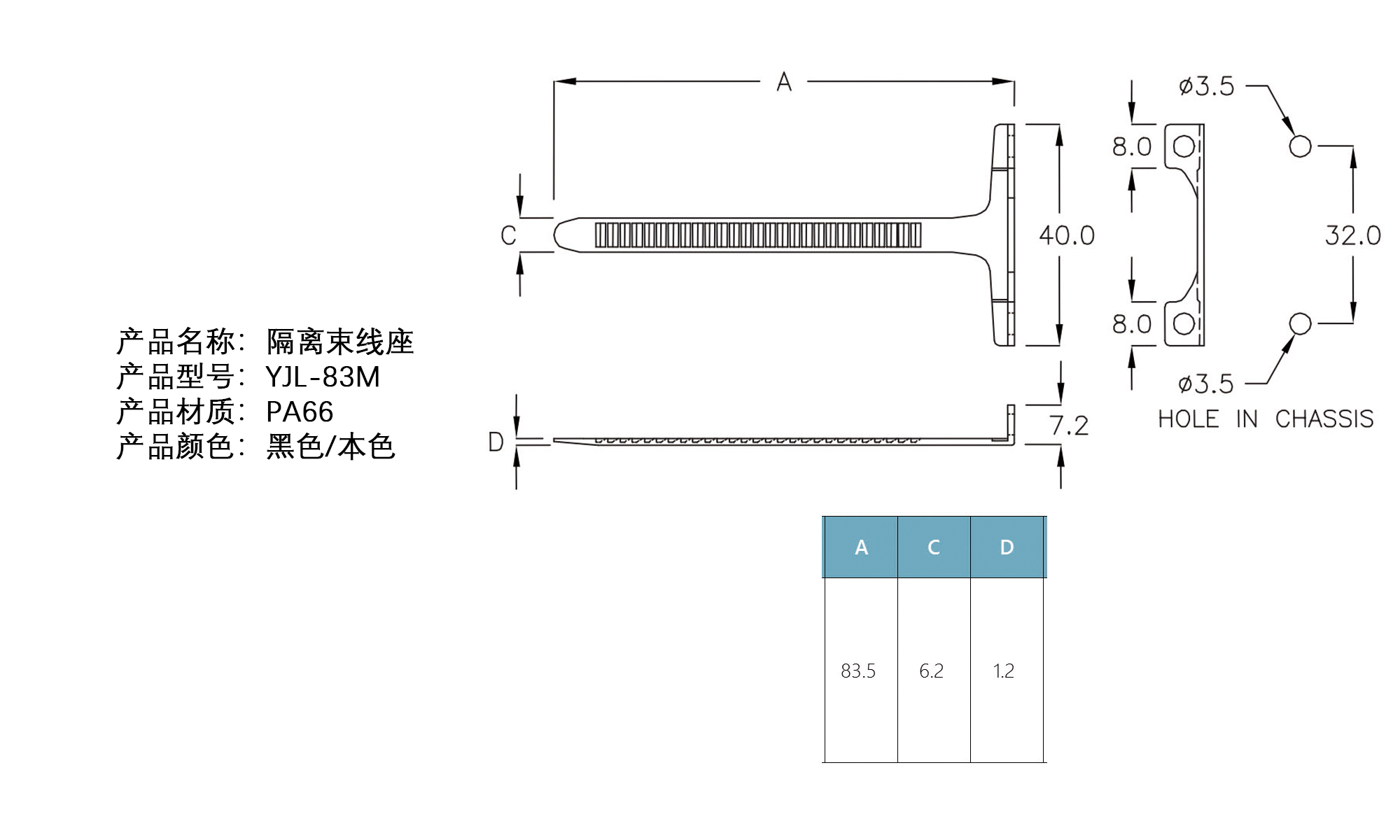 隔离束线座 YJL-83M